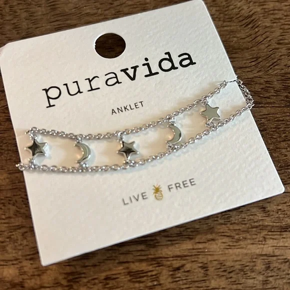 2 Pura vida Anklets stars and moons - Picture 2 of 7